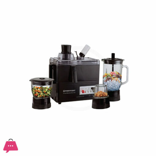 Westpoint 4 In 1 Deluxe Juicer Blender & Dry Mill WF-8824 - Black