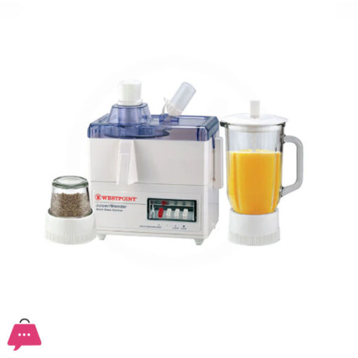 Westpoint Deluxe 3 in 1 Juicer, Blender & Dry Mill - WF-7501 - 500 Watts - White