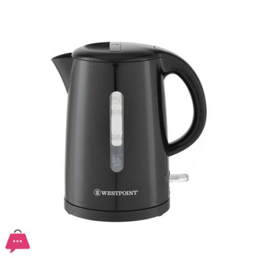 Westpoint WF-8266 - Electric Tea Kettle - 1.7 LTR - Silver & Black Concealed Element Plastic Body