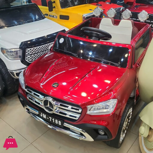 12V Mercedes Ride On Car Kids Electric 4x4 Rechargeable Children Pickup Electric Cars Remote Control with Leather Seat