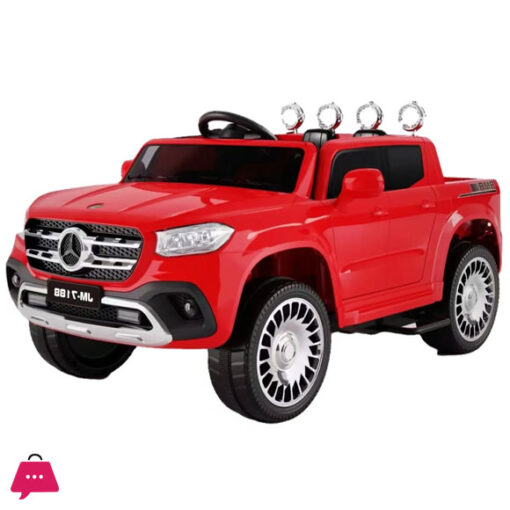 12V Mercedes Ride On Car Kids Electric 4x4 Rechargeable Children Pickup Electric Cars Remote Control with Leather Seat