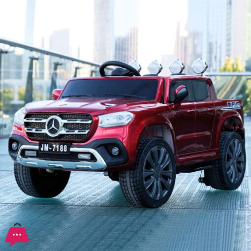 12V Mercedes Ride On Car Kids Electric 4x4 Rechargeable Children Pickup Electric Cars Remote Control with Leather Seat