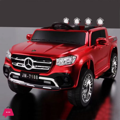 12V Mercedes Ride On Car Kids Electric 4x4 Rechargeable Children Pickup Electric Cars Remote Control with Leather Seat