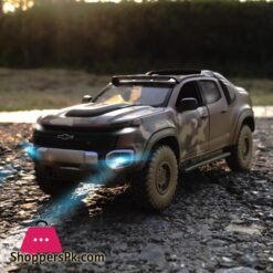 1:32 Chevrolet Colorado ZH2 Alloy Car Model Diecast Toy Off-road Vehicles Car Model Simulation Sound Light