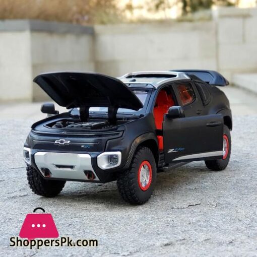 1:32 Chevrolet Colorado ZH2 Alloy Car Model Diecast Toy Off-road Vehicles Car Model Simulation Sound Light