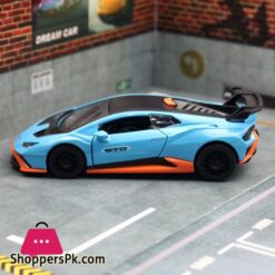 1/40 Lamborghini Huracan STO Super Racing Toy Car For Children CCA Diecast Metal Miniature Model Pull Back