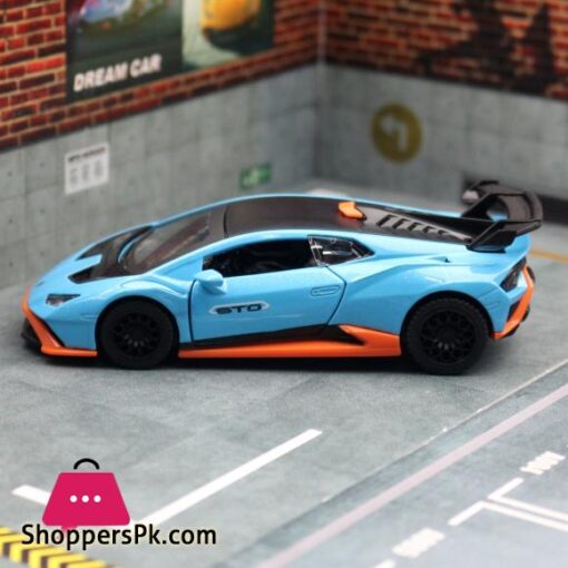 1/40 Lamborghini Huracan STO Super Racing Toy Car For Children CCA Diecast Metal Miniature Model Pull Back - Image 5