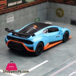 1/40 Lamborghini Huracan STO Super Racing Toy Car For Children CCA Diecast Metal Miniature Model Pull Back