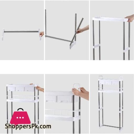 Toilet Rack Cabinet Shelves for Shampoo Holder Shower Bathroom Kitchen Space Saver Shelf Organizer Holder