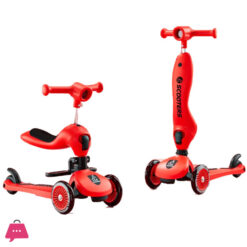 2-in-1 Kids Toddler Scooter with Removable Seat 3 Wheel Scooter for Boys Girls Adjustable Height Extra Wide Deck Scooter 2-8 Years Kids