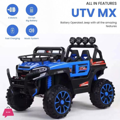 2 Seater UTV Mx 4X4 Battery Operated Electric Jeep for 2-12 Years Kids - Image 2