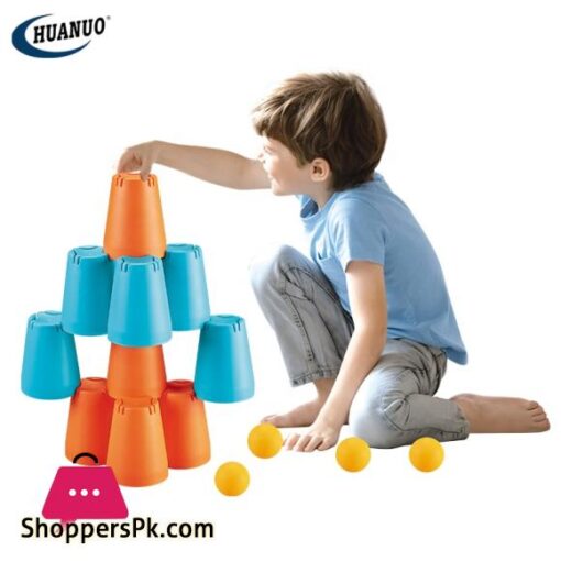 3 in 1 Quick Stack Cup Toy Game 16 Pcs Enhance Kids Attention all Time Education Toy