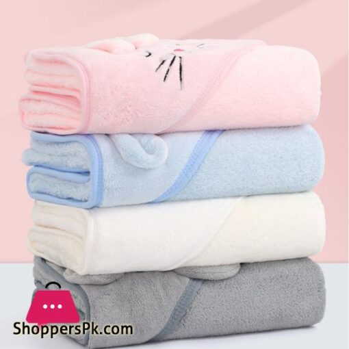 Animal 0-3Y Unisex Baby Bathrobe Ultra-Soft Hooded Spa Robe Bath Towel Newborn Cover-Up