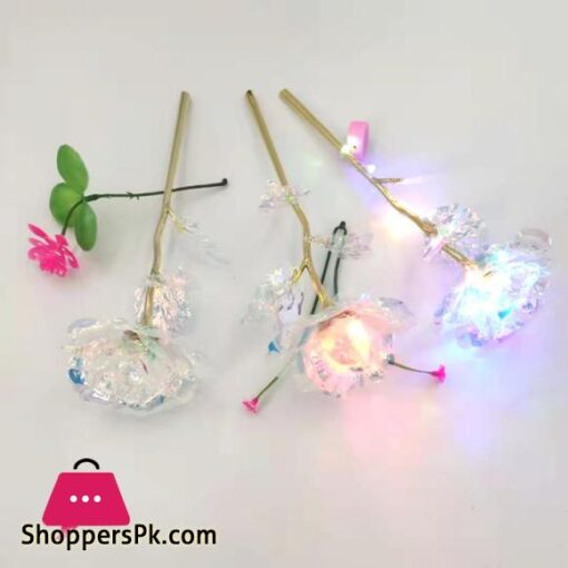 Artificial Flowers Foil Plated Gold Rose Flowers Luminous Rose Wedding Decor Valentine's Day Gift Uniques Gifts For Girls