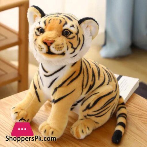 Outlier 23cm Simulation Baby Tiger Plush Toy Stuffed Soft Wild Animal Forest Tiger Pillow Dolls For Kids Birthday Gift