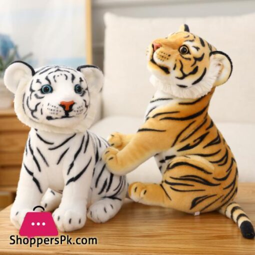 Outlier 23cm Simulation Baby Tiger Plush Toy Stuffed Soft Wild Animal Forest Tiger Pillow Dolls For Kids Birthday Gift