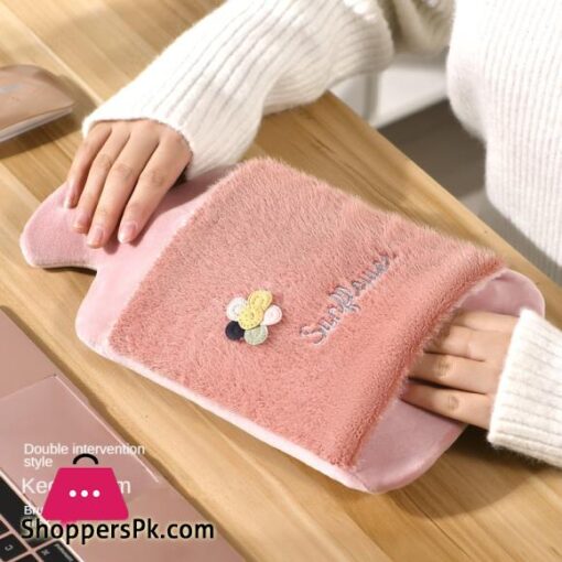 Cute Cartoon Water Bottles Hand Warmer Hot Water Bag Rubber Hot Water Bottle Random Color Send