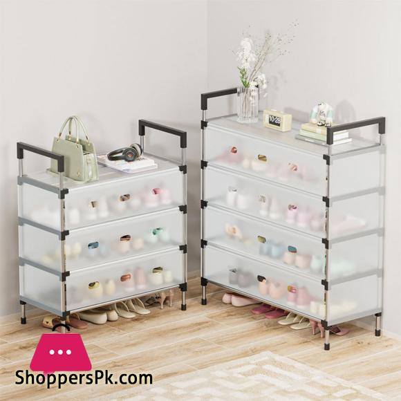 Dustproof Shoes Rack Shoes Shelf DIY Assemble Space-Saving Shoe Cabinet - 5 Layer