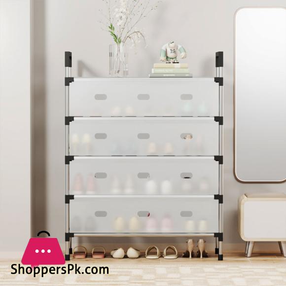 Dustproof Shoes Rack Shoes Shelf DIY Assemble Space-Saving Shoe Cabinet - 5 Layer