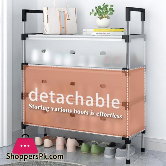 Dustproof Shoes Rack Shoes Shelf DIY Assemble Space-Saving Shoe Cabinet - 5 Layer