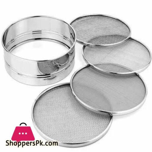 Flour Sieve Sifter Kitchen Colander Stainless Steel