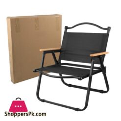 Folding Camping Chair Portable Big Lawn Oxford Cloth Solid Wood Aluminum Alloy Chair Detachable Chair