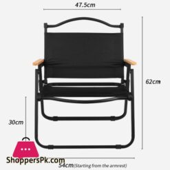 Folding Camping Chair Portable Big Lawn Oxford Cloth Solid Wood Aluminum Alloy Chair Detachable Chair