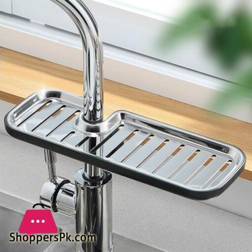 Kitchen Towel Rack For 16 27cm Pipe Sink Storage Rack Sponge Holder Steel Soap Organizer Kitchen Storage