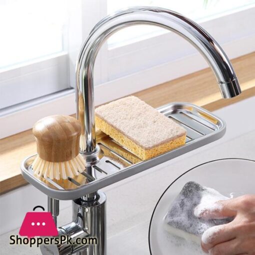 Kitchen Towel Rack For 16 27cm Pipe Sink Storage Rack Sponge Holder Steel Soap Organizer Kitchen Storage