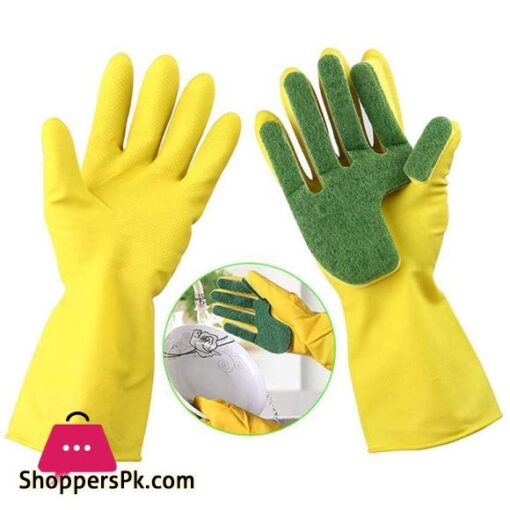 LATEX Sponge Dishwashing Gloves Gloves for kitchen Hand Dish Washing