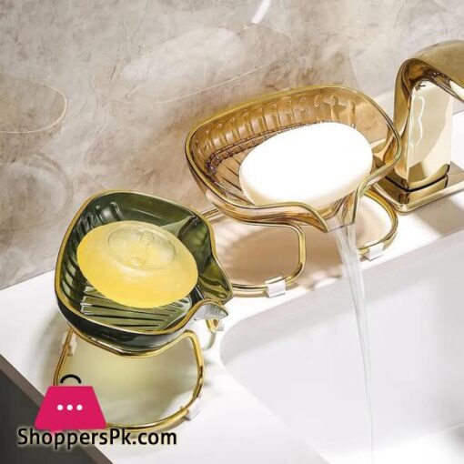 Luxury Bathroom Soap Dish Soap Holder With Drain Water Stand