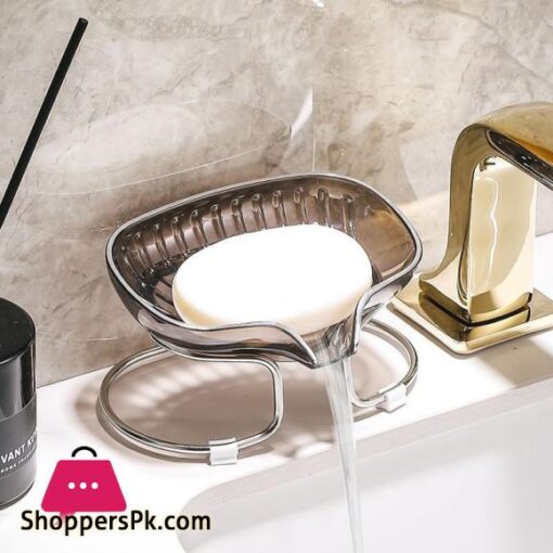 Luxury Bathroom Soap Dish Soap Holder With Drain Water Stand