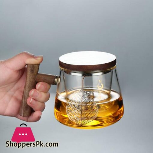 Luxury Glass Filter Kawa Teacup Office Exquisite Tea Cups Heat Resistant Infuser Teaware - 450ML