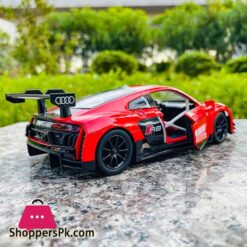 MSZ 1:24 Audi R8 LMS red Racing Car Model Kids Toy Car Die Casting and Toy Car Sound and Light Boy Car