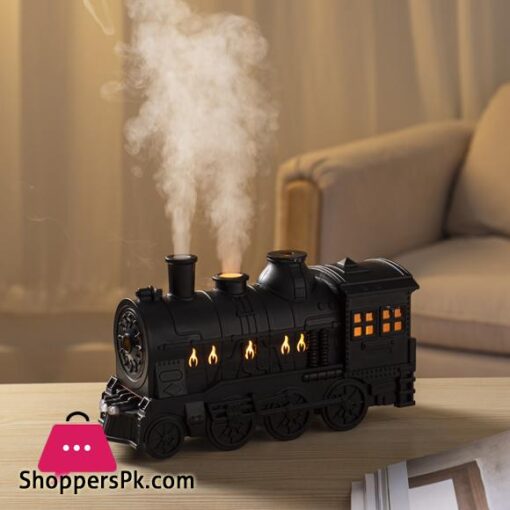 Mini Train Shape Aromatherapy Essential Oil Diffuser Ultrasonic Cool Mist Air Humidifier with LED Lamp Aroma Difusor Atomizer