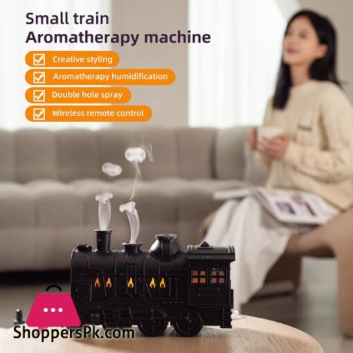 Mini Train Shape Aromatherapy Essential Oil Diffuser Ultrasonic Cool Mist Air Humidifier with LED Lamp Aroma Difusor Atomizer