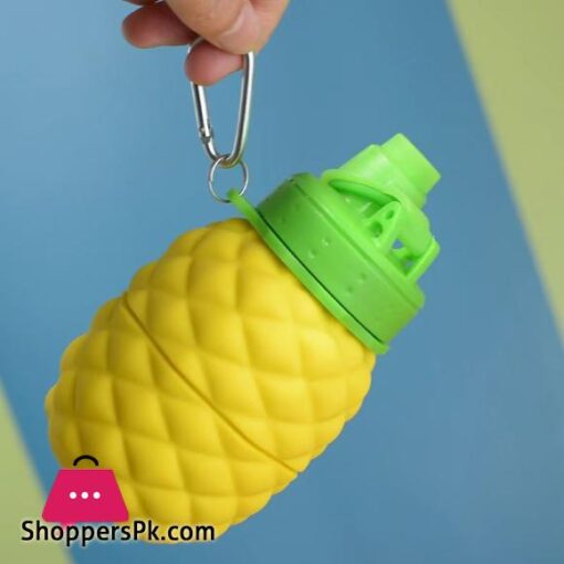 Pineapple shape foldable water bottle reusable silicone water bottle outdoor mountaineering travel portable hiking water cup - AliExpress 15 - Image 6