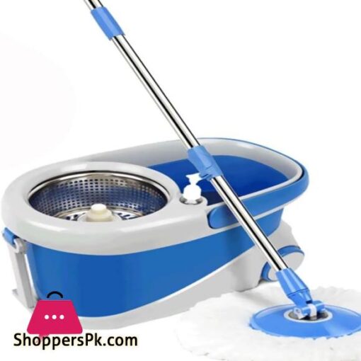 Primo Spin Mop Stainless Steel Mop With Bucket Microfiber Home Clean Mops