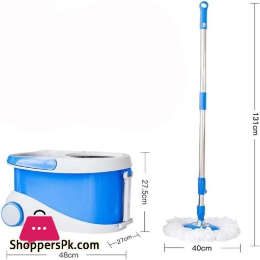 Primo Spin Mop Stainless Steel Mop With Bucket Microfiber Home Clean Mops