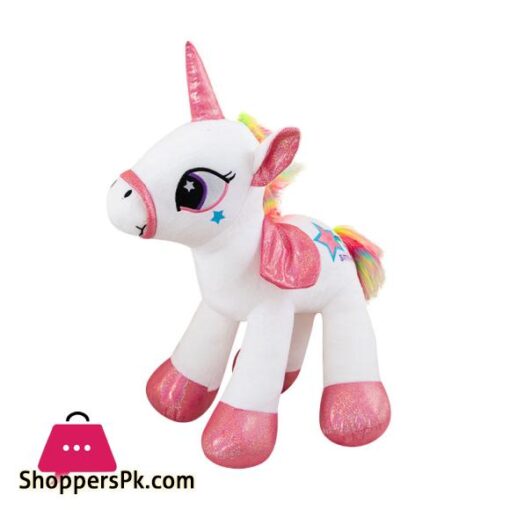 Foreign trade rainbow unicorn doll plush toy doll soothing rag doll pony children and girls pillow delivery