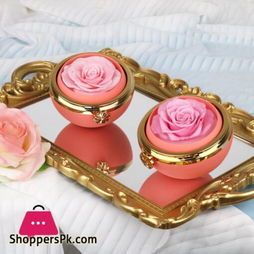 Rotating Rose Flower Jewelry Box Necklace Set Gift Box with for Friend