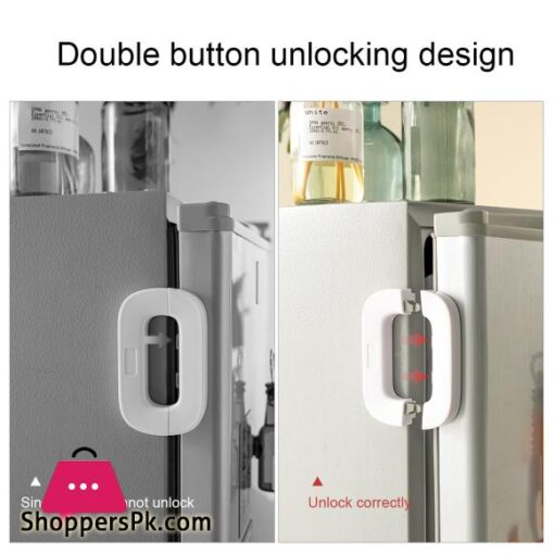 Self-Adhesive Fridge Lock Latchs System for Home Refrigerator Lock Fridge Freezer Door Locks Kids Baby Safety Child Cabinet Lock