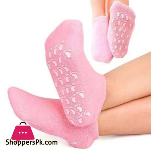 Silicone Gel Moisturizing Ultra Soft Spa Socks for Repair Dry Cracked Feet and Ankles Skincare Spa Moisturizing Gel Socks Spa Socks for cracked heels Spa Gel Socks