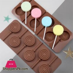 Easy to clean Lollipop silicone mold Homemade Flexible Non stick Chewing gum mold Silicone Marzipan mold for Baking Candy making Pastry decorating Kitchen tool Home baking enthusiasts