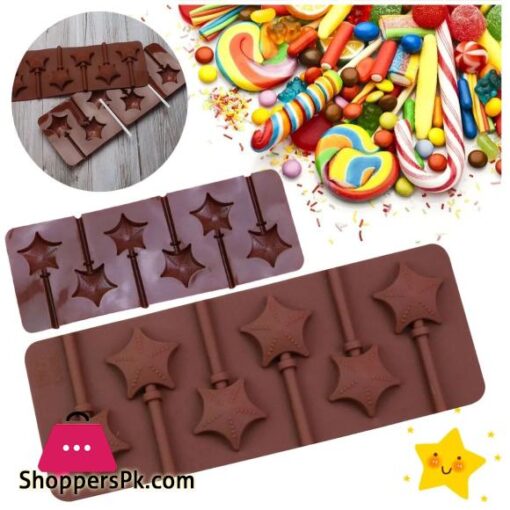 6pc lollipop mold silicone multi