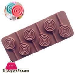 Easy to clean Lollipop silicone mold Homemade Flexible Non stick Chewing gum mold Silicone Marzipan mold for Baking Candy making Pastry decorating Kitchen tool Home baking enthusiasts