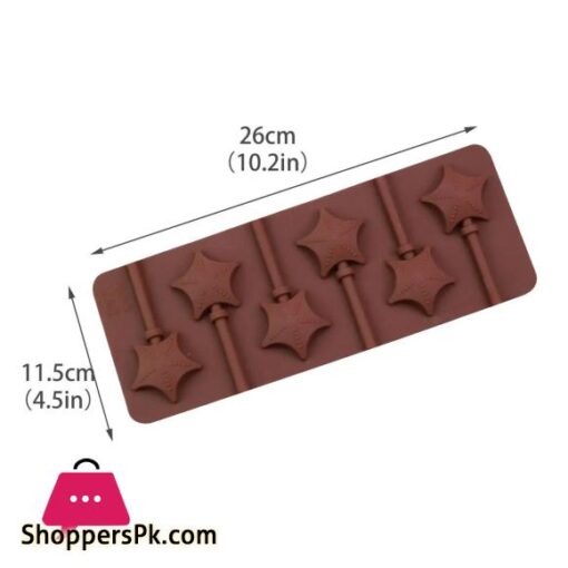 6pc lollipop mold silicone multi