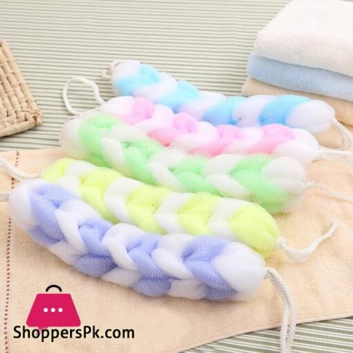 Soft Back Strap Bath Scrubber Rich Bubbles Body Brush