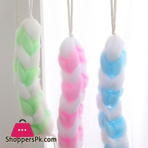 Soft Back Strap Bath Scrubber Rich Bubbles Body Brush