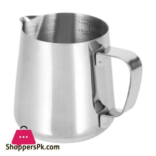 Stainless Steel Milk Frothing Pitcher Coffee Cup with Scale Latte Art for